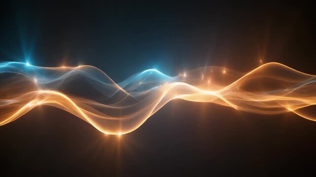 Energy wave pulse moving transparent layers seamless ultra realistic futuristic surreal ambience cascading softly abstract unique style cinematic loop