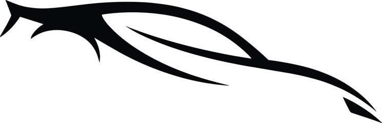 Abstract Running Cheetah Silhouette Vector Illustration Dynamic Wild Animal Speed Logo Design Element © Aurati