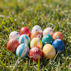 pop art, lemon-scented easter eggs with thyme and yellow dye