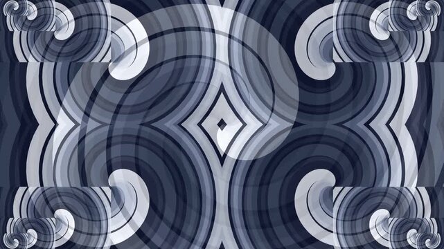 Abstract flowing patterns in shades of blue and white, creating a mesmerizing visual effect.