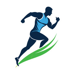 A simple minimalist illustration of a purple abstract shape on a white background