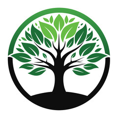 Obraz premium Vector Tree Logo 