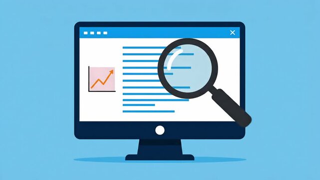 Computer monitor showing website with cursor clicking scan button for online security check