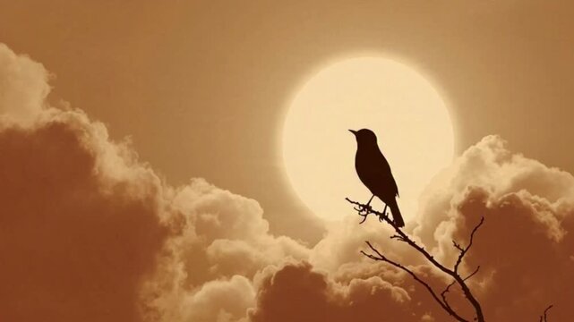 silhouette of a bird