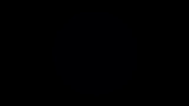 Abstract blue neon glowing radar scanner circle animation on black background