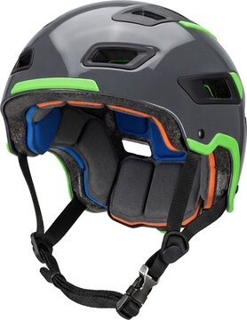 Impact-resistant roller derby helmet with customizable padding inserts