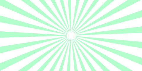 Colorful sun rays sunburst pattern background. Vintage beam sunburst texture. Sunlight horizontal spiral background. Eye catching vector background for product campaign. Gradient banner for poster