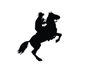 Horse Racing Silhouette Vector Illustration &ndash; Equestrian Sport Action