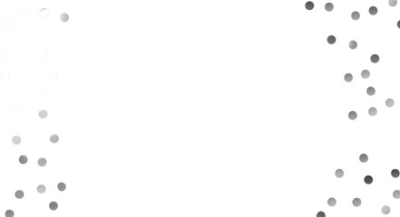 Multicolor confetti abstract background with a lot of falling pieces, isolated on a white background. Festive decorative tinsel element for design - Silver Holographic PNG