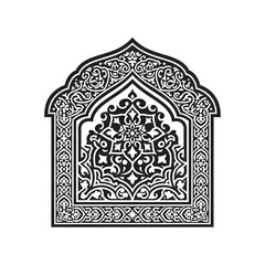 Intricate Islamic Arch Design Pattern.