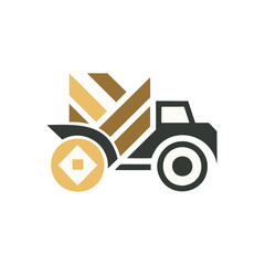 Green shield emblem with wheat stalk and leaf design isolated on white background