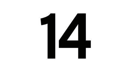 Obraz premium number one on black background