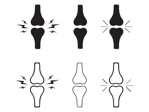 Human Knee Illustration Set &ndash; Healthy and Injured Joint Anatomy Comparison VectorWeb