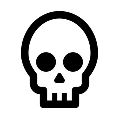 skull and crossbones face icon