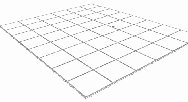 Isometric grid illustration geometric lines forming a conceptual background