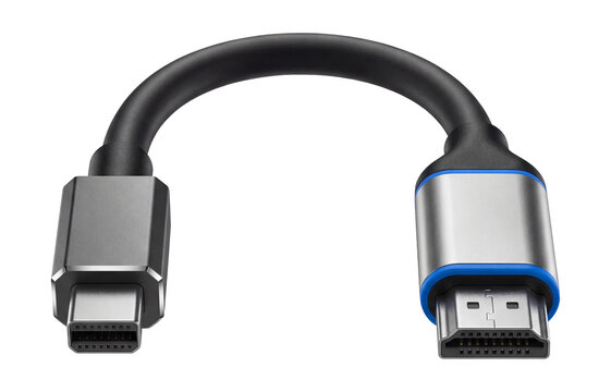 Mini DisplayPort to HDMI adapter with a compact, lightweight design and a flexible cable.