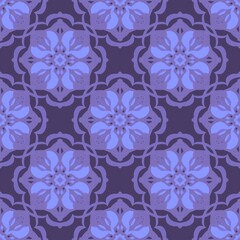 Fototapeta premium Seamless pattern with flower