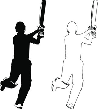 Athletes demonstrating proper cricket batting stances for effective technique