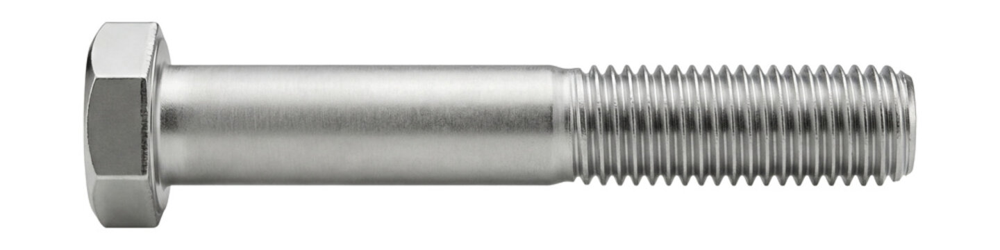 Extra-long hex bolt with a smooth shank.