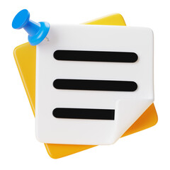 Fototapeta premium Stationary Note