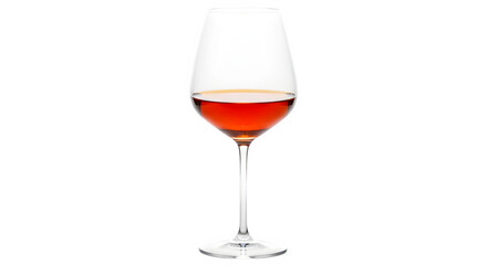 A glass of wine on a transparent background. png file. Generative AI