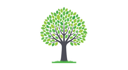 Obraz premium Green tree illustration