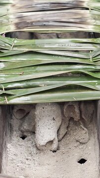 Khanom Chak is a traditional Thai dessert.