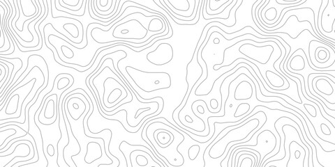 Abstract design with seamless pattern with lines topographic map. geographic mountain relief. the white on black contours topography stylized height of the lines. geographic contour map paper texture. © Arte Acuático