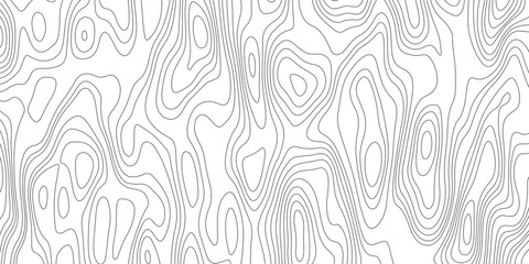 Abstract design with seamless pattern with lines topographic map. geographic mountain relief. the white on black contours topography stylized height of the lines. geographic contour map paper texture. © Arte Acuático