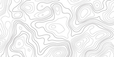 Abstract design with seamless pattern with lines topographic map. geographic mountain relief. the white on black contours topography stylized height of the lines. geographic contour map paper texture. © Arte Acuático