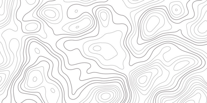 Abstract design with seamless pattern with lines topographic map. geographic mountain relief. the white on black contours topography stylized height of the lines. geographic contour map paper texture.