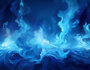 Fototapeta premium blue fire background