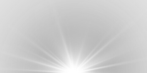 Radiant white sun with glowing beams and sparkling sunlight forming magical abstract bright background with luminous flare, sparkling effect and vector illustration design
