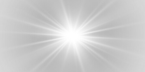 Obraz premium White sun star light glow sparkle shine over abstract bright background 