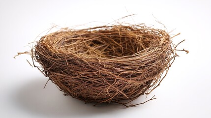 A lone bird's nest - A symbol of solitude and growth in the midst of nature's beauty