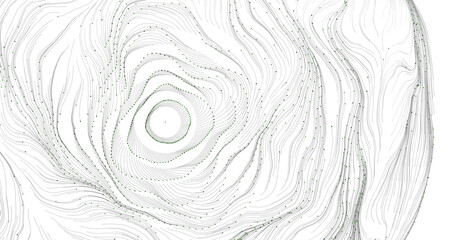 Abstract Artwork Featuring Flowing Lines