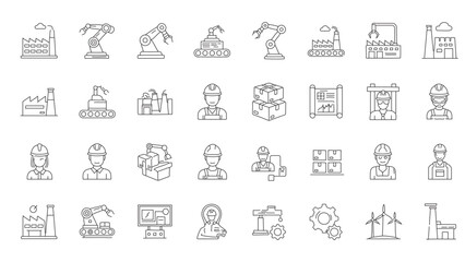 Business Icon Collection: Finance, Technology, Marketing, and Strategy Concepts