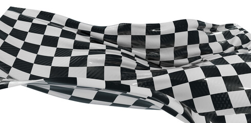 Obraz premium High-quality image of a waving checkered flag, perfect for racing, competition, and victory-themed designs. Ideal for ad