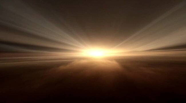 sun rays through the clouds