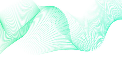 Curved sound waves with dynamic wavy stripes. Energy abstract smooth colorful gradient frequency isolated element creative blend. Science tech swirls with thin twisted connected vibration simple grid.