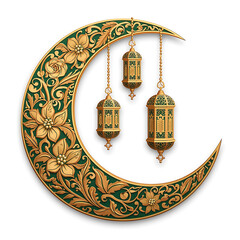 Luxury Eid Mubarak Card Design with Arabic Calligraphy