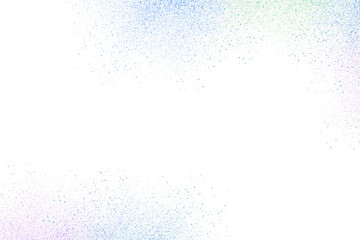 Soft Colorful Grain Texture Abstract Border on Transparent Background