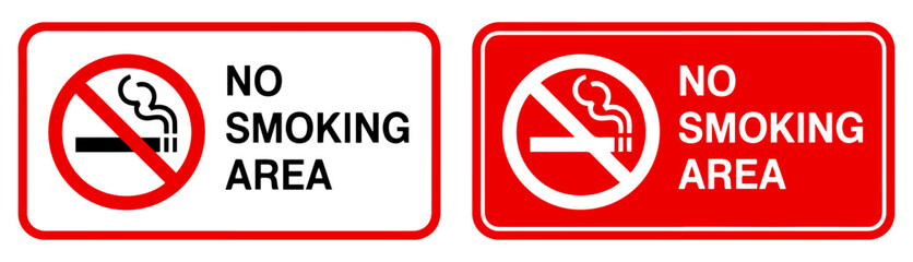 no smoking area prohibition sign