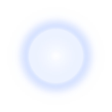 Blue glowing circle light effect