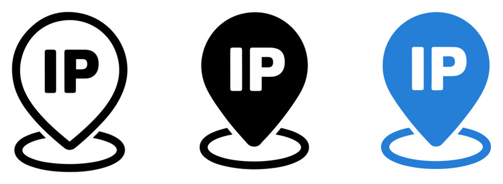 ip address location icon vector