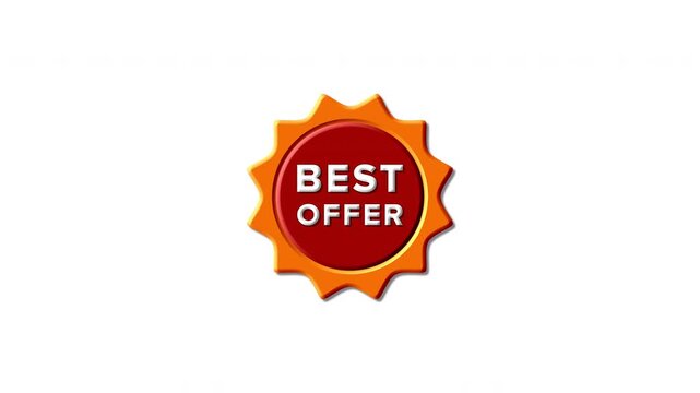 Best Offer Sale Badge Loop (Alpha Channel)