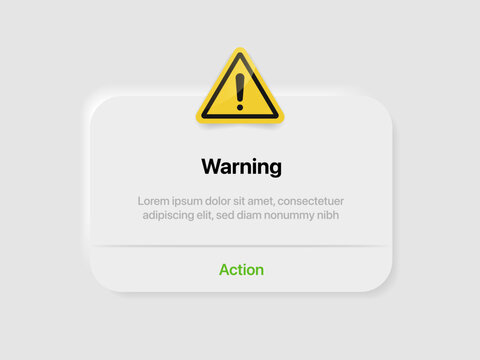 Reminder warning new notification pop up template. Business planning ,events, reminder and timetable page vector illustration EPS10.
