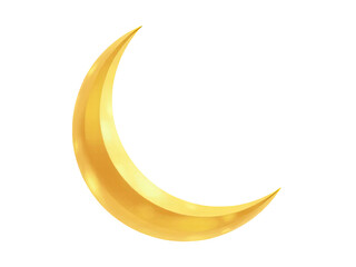 Obraz premium A simple illustration of a yellow crescent shape sitting on a white background, ideal for use in designs where you need a pop of bright color
