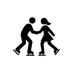 Gliding Romantic Winter Date Icon