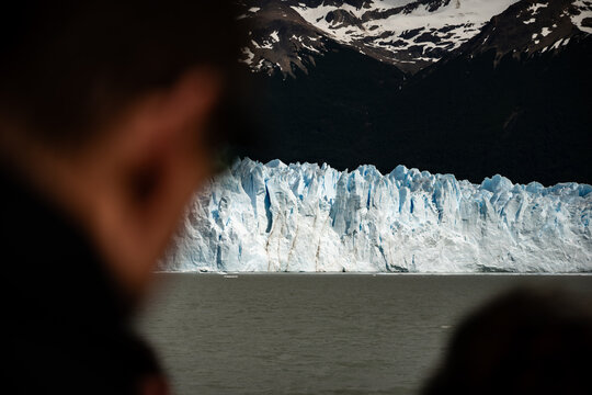 Exploring the Perito Moreno glacier near Calafate in Argentina.